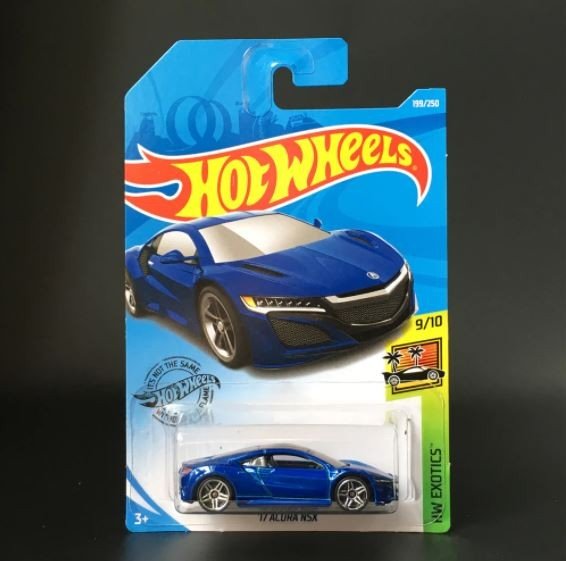 Original Hot Wheels HW Exotics Series 9/10 ’17 Acura NSX 199/250, Blue