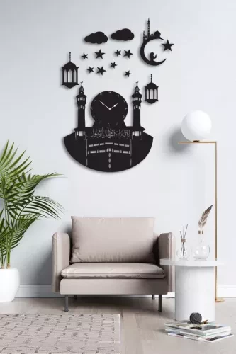 Ramazan Wooden Wall Clock, Wall clock