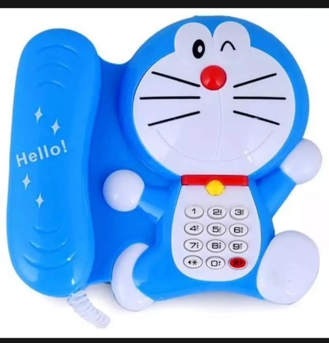 Mini Doremon Learning Telephone Musical Toy For Kids