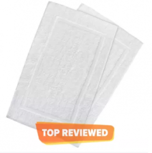 Bath Mats Towels Cotton Banded Bath Mats, 2 Pack 21 x 34 Inches Highly Absorbent and Machine Washable Shower Bathroom Floor Mat Pack of 2