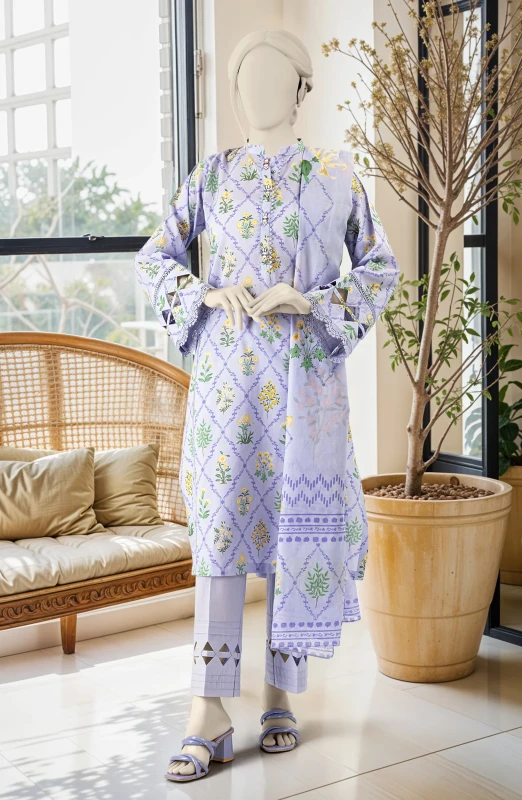 SUMMER'25 PRINTED LAWN 3PCS UNSTITCHED