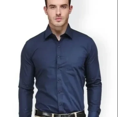 Formal Shirts for Men - Navy Blue