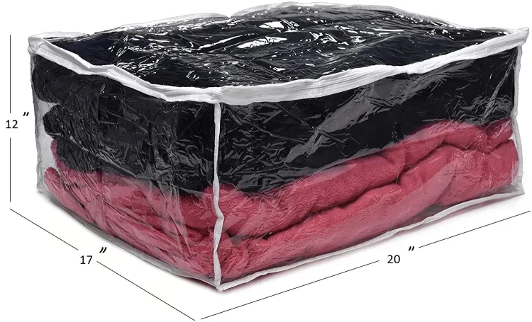 New Waterproof cloth storage bag Pvc Clear Transparent Dustproof Blanket bag organiser bedsheet packing bags baby diaper bag and accessories backpack blanket cover outdoor Travel bag