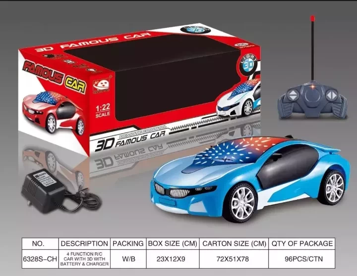 Remote control 3D famous car 1:22 SCALE – Chargeable
