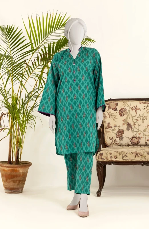 PRINTED WOMEN STITCHED 2PC SUIT