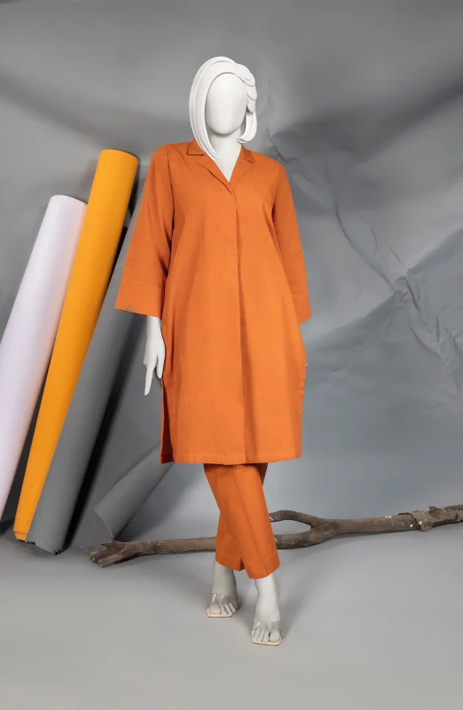 WINTER'24 CROSS HATCH WOMEN STITCHED 2PC SUIT