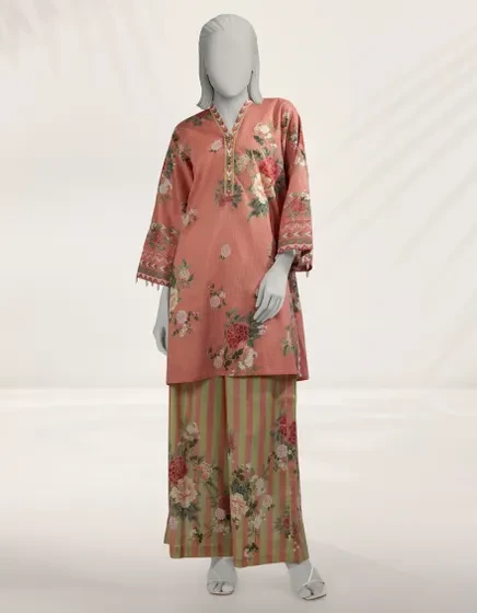 MULTICOLOR DIGITAL PRINTED CAMBRIC UNSTITCHED 2PC