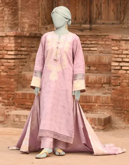 LILAC JACQUARD DYED 3PC | JLAWN-S-25-846