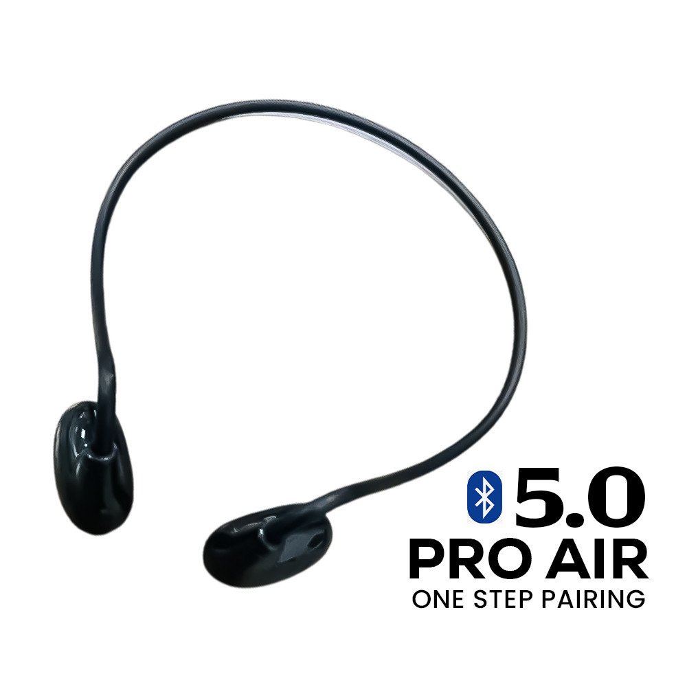 SPORT BLUETOOTH PRO AIR NECK HANGING WIRELESS EARPHONE BLACK