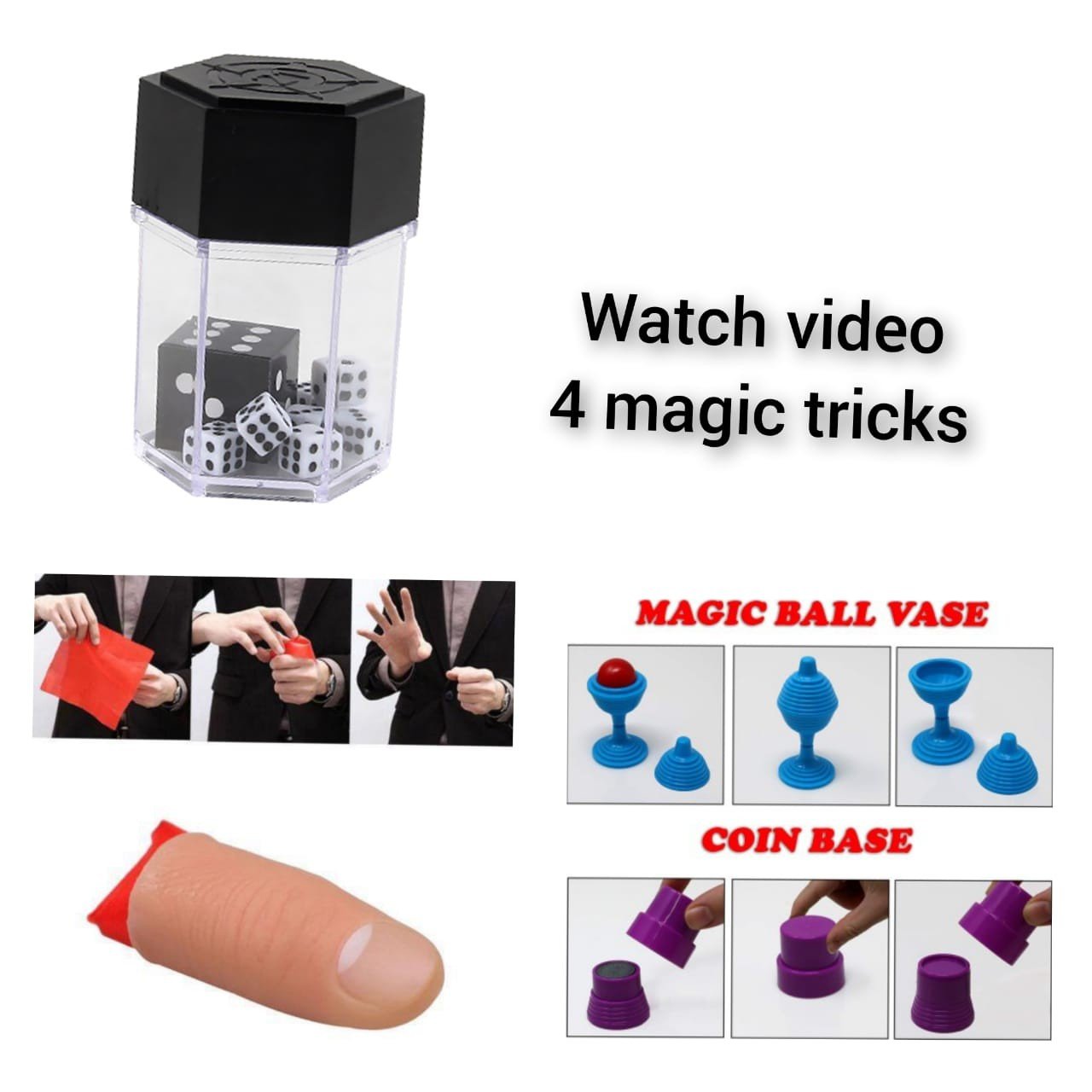 pack of 4–Magic Tricks for Kids – Easy Magic Toys Tricks –