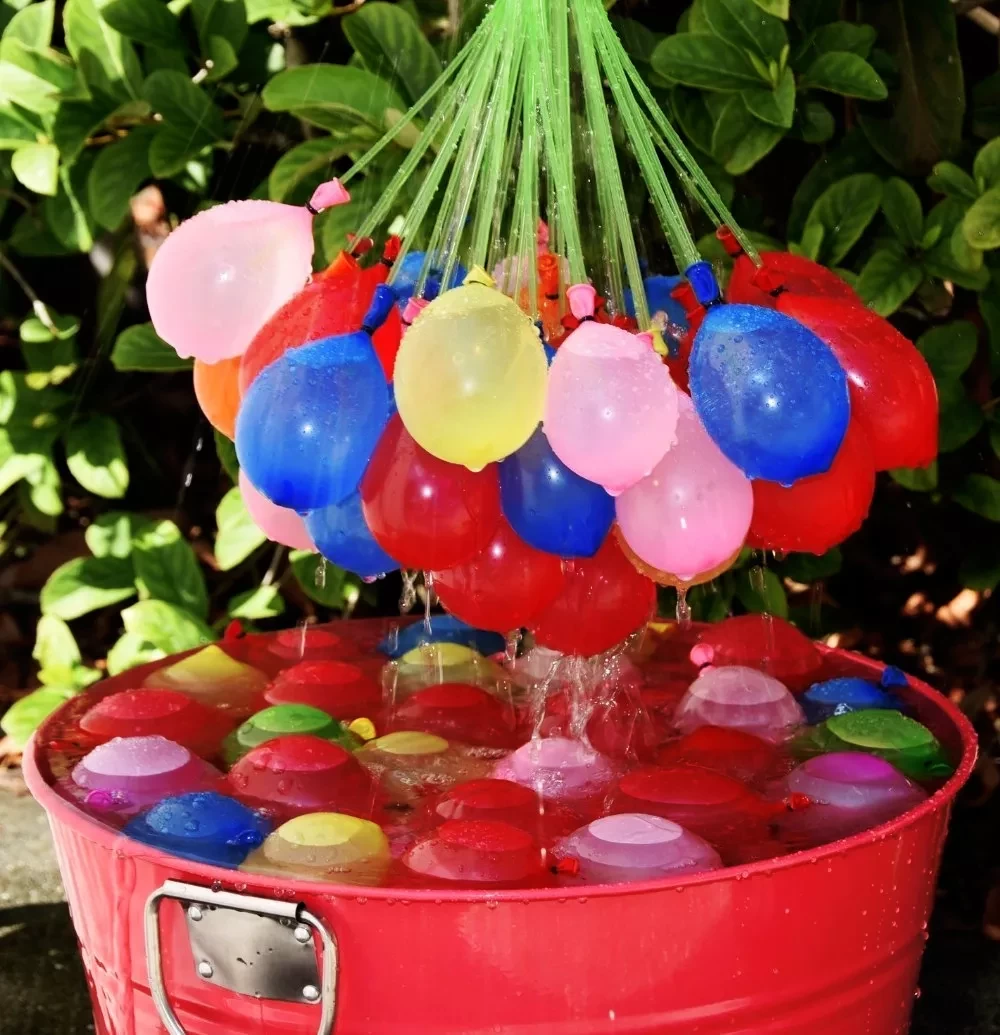 Water Balloon Pack Of 111 Balloons – Instant Water Balloons – Multi (3 bunche