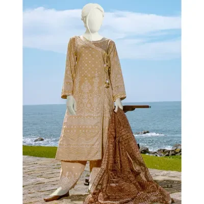 Junaid Jamshed Lawn 3 Piece Unstitched Suit for Women JLAWN-S-22-168 Hawthorn