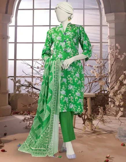 MULTICOLOR LIMINAL PRINTED UNSTITCHED 3PC | 25-3244