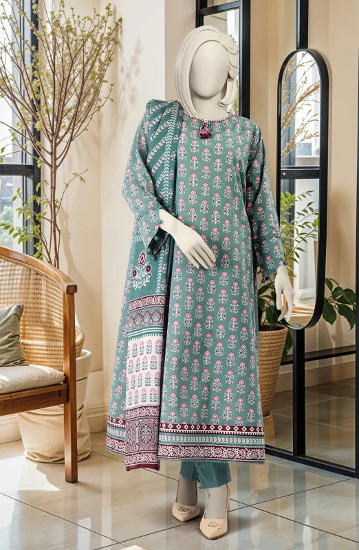 SUMMER'25 PRINTED LAWN 3PCS UNSTITCHED
