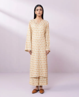 Sapphire Stitched Printed Arabic Lawn Shirt for Women