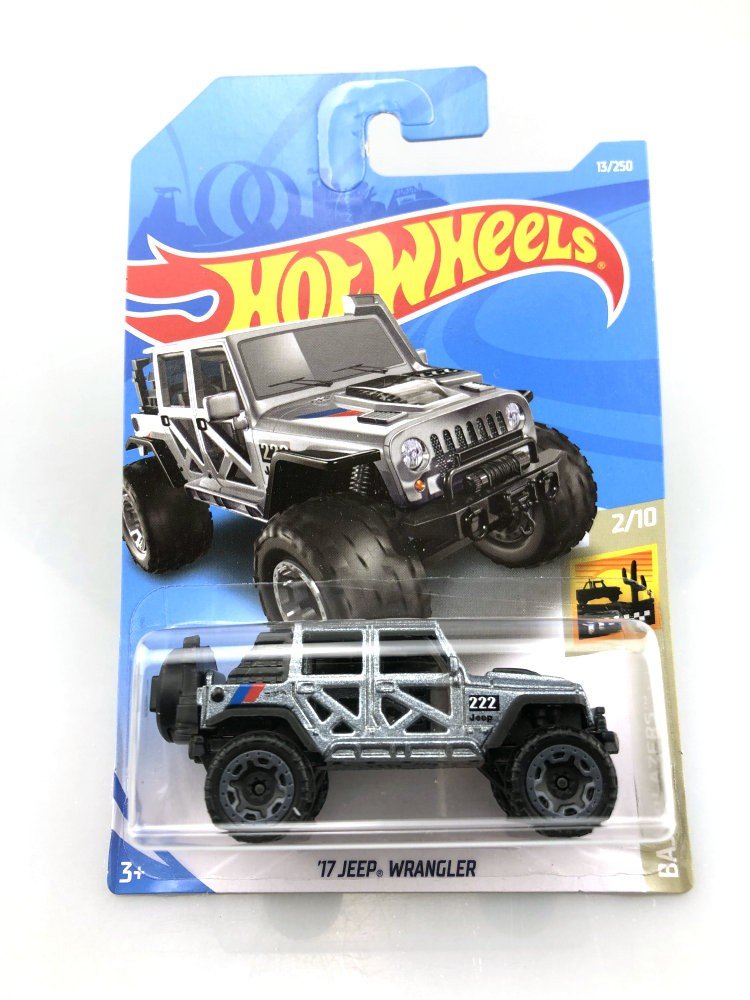 Original Hot Wheels 2021 Baja Blazers ’17 Jeep Wrangler 13/250 Grey