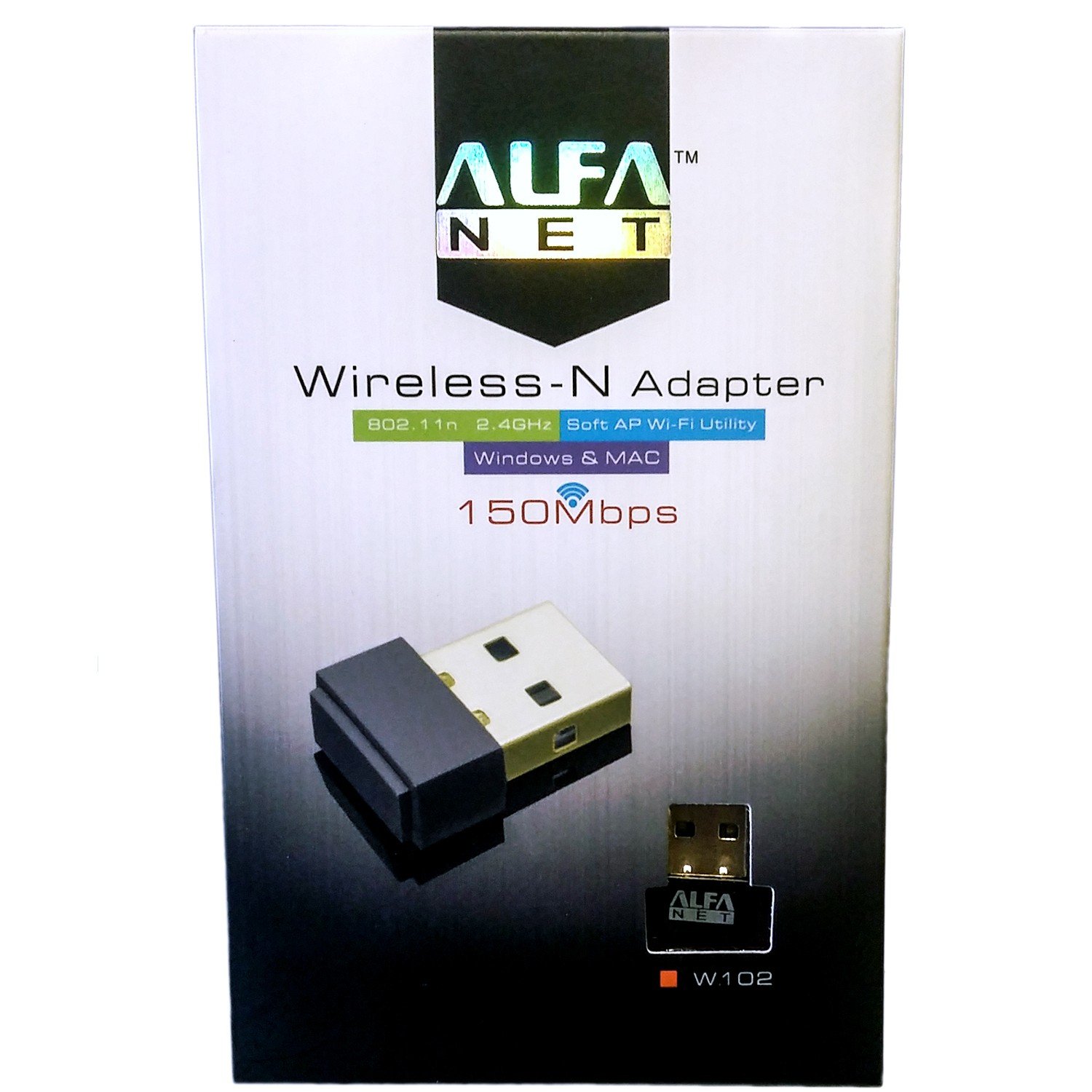W102 ALFA WIRELESS N ADAPTER 150MBPS (ORIGNAL)