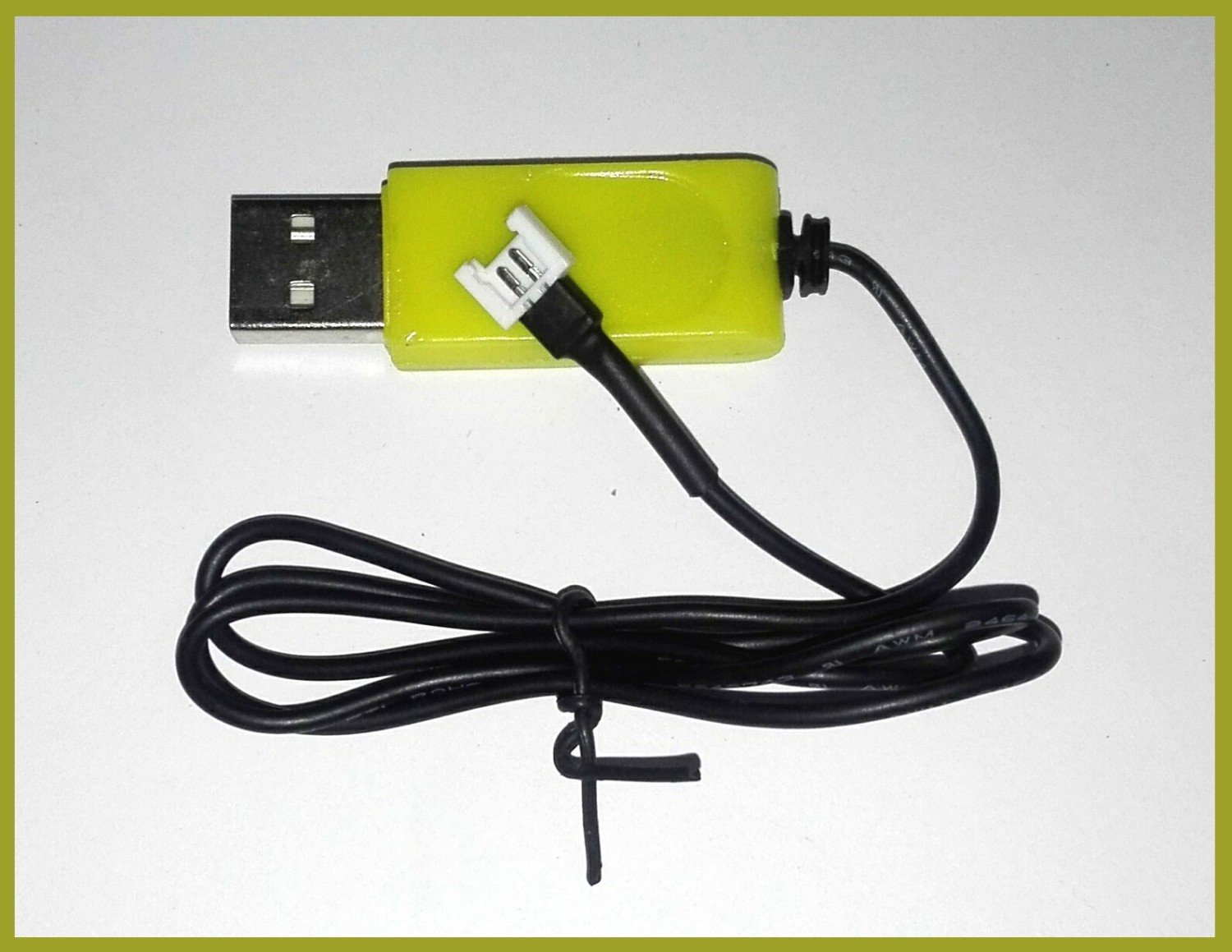 USB Drone Lipo Battery Charger 3.7v – White Connector