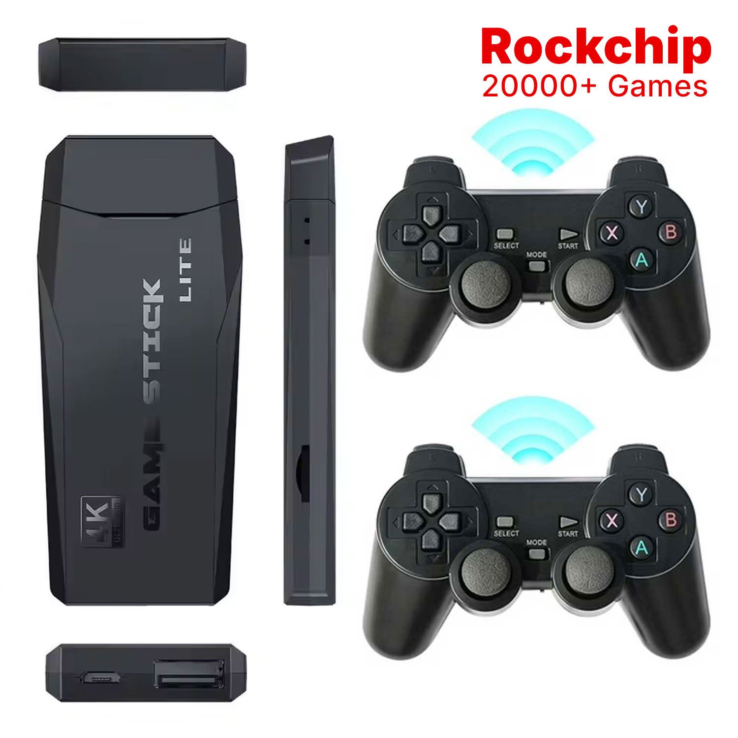 M8 64GB 4K Rockchip RK3032 IC TAKKEN 3 & 20000 GAMES Firmware M8G-V8.0 AND TWO GAME CONTROLLERS RAM 256MB, ROM 128MB