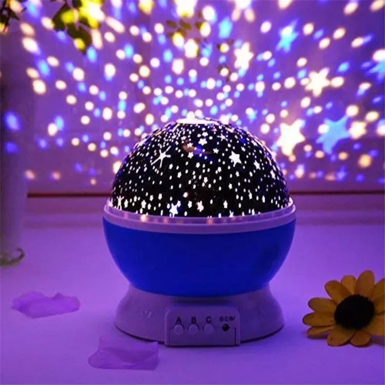 Moon Star Night Light Rotating Star Projector, Colorful Dazzling Starry Lights Night For Bedroom Nursery Kids Baby Children Birthday Gift