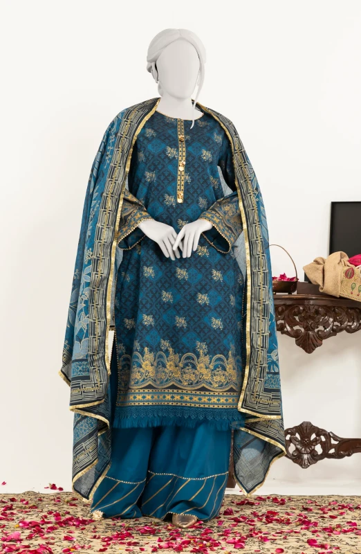 PASTE PRINTED LAWN 3PC UNSTITCHED