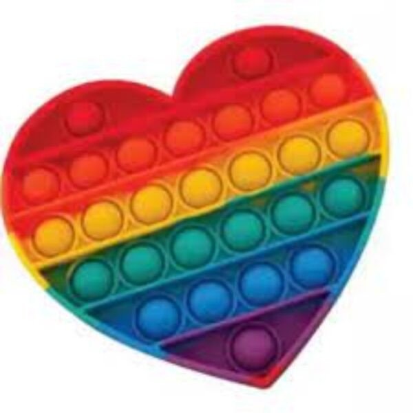 Pop Bubble Fidget Spinner Pop It Silicone Toy – 5 inches