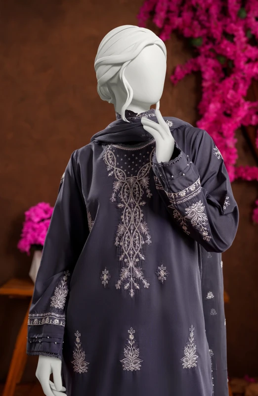 NEW..EMBROIDERED 3PCS UNSTITCHED