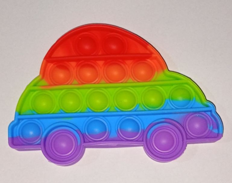 Push Pop Bubble Fidget Spinner Pop It Silicone Toy