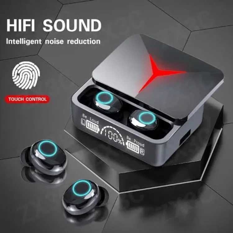 Original M90 Pro Wireless Earbuds Touch Sensor With Gaming Mode Long Battery Timing