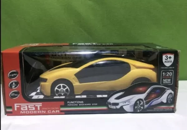 Wireless remote control car R/C model 2channel with 3D lights