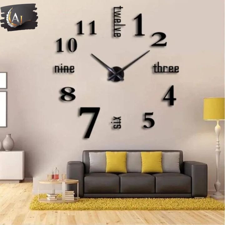 Acrylic Wall Clocks with 12 inch needles