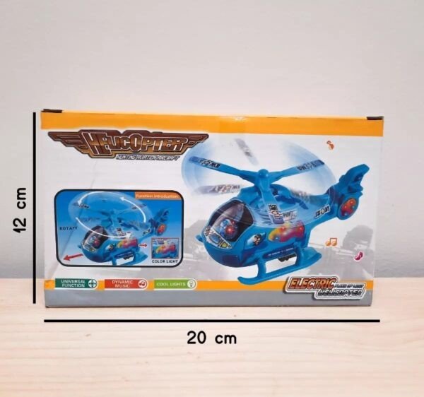 TOY TITANS | MUSICAL BUMP AND GO HELICOPTER TOY WITH LIGHTS AND SOUND