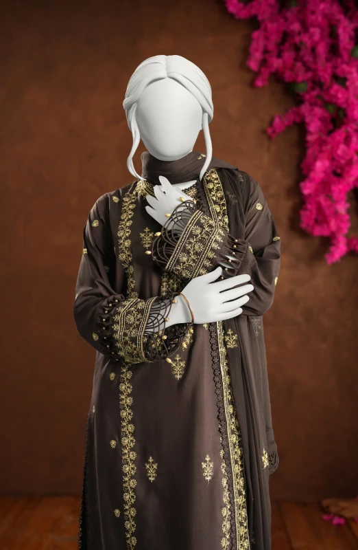 NEW..EMBROIDERED 3PCS UNSTITCHED