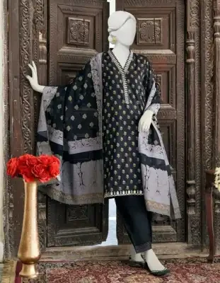 Junaid Jamshed Lawn 3 Piece Unstitched Suit for Women JLAWN-S-23-258 Mausumri