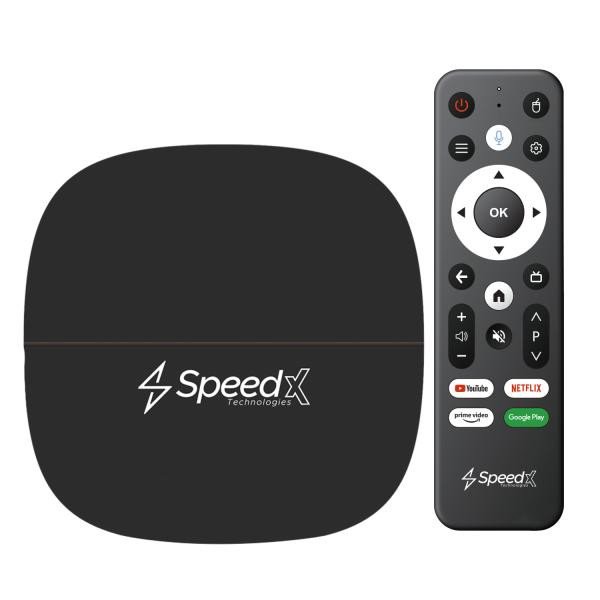 SPEEDX PIXEL4K X20 PLUS ALLWINNER H313 ANDROID 10.0V 4K SMART TV BOX 2GB+16GB Air Mouse With Voice Control