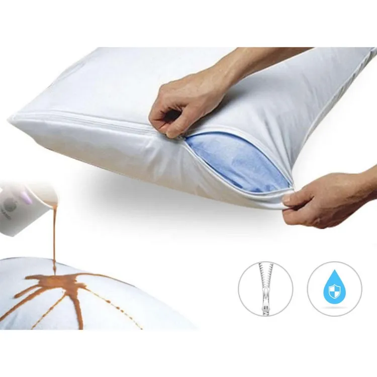 100% Waterproof Pillow Covers ( Terry Cotton Fabric) 2 pcs