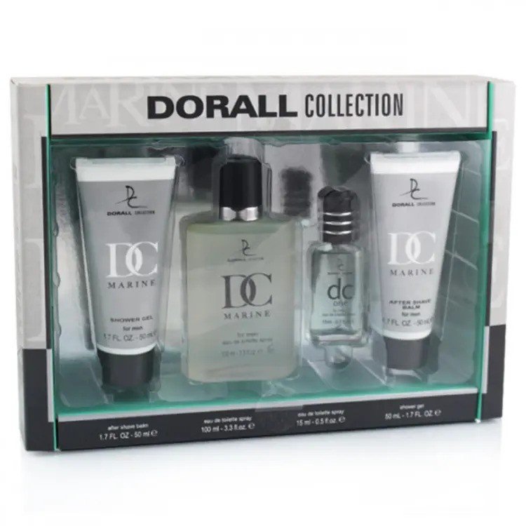 MARINE GIFT SET 4 PCS Perfume For Men EDT DORALL COLLECTION