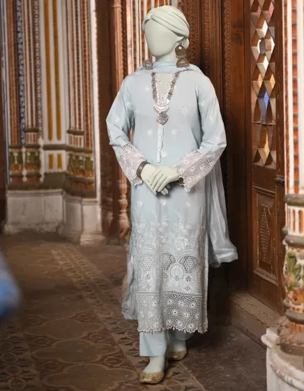 BLUE LAWN SCHIFFLI 3PC | JLAWN-S-25-046