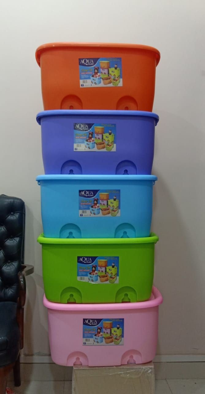 Toy Storage box with lid, Multipurpose Storage container Box – Wheel…