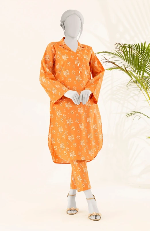 PRINTED WOMEN STITCHED 2PC SUIT