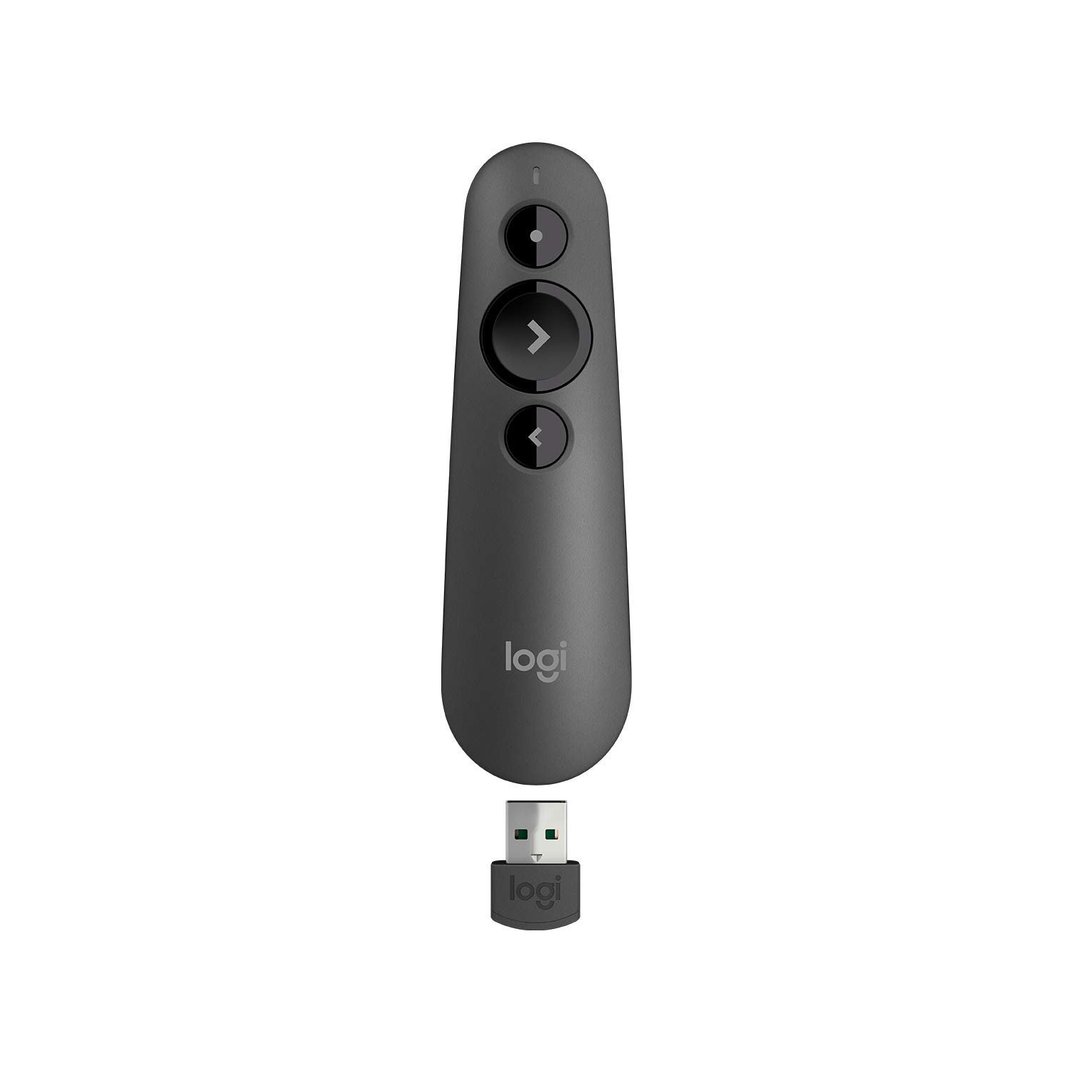 Logitech R500 Laser Presentation Remote Clicker with Dual Connectivity Bluetooth or USB