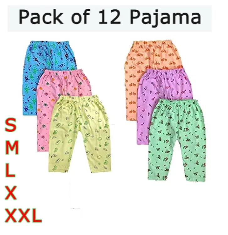 Pack of 12 Kids Pajama Multicolor