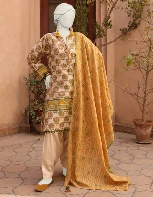 Junaid Jamshed J. Women Unstitched 3 Piecefor Women And Girls - Fabric: Lawn - Color: Multi -Collection: Eid Tehwar Edit Vol. - Designcode: Jlawn-S-24-532 Bahar